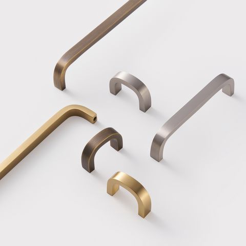 Sora Solid Brass Handle | Satin Nickel