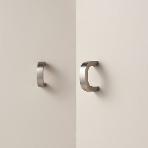 Sora Solid Brass Handle | Satin Nickel