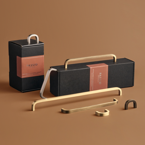 Sora Solid Brass Handle | Bronze