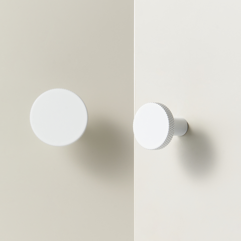 Soren Solid Brass Knob | White