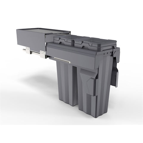 Teramo Bin 32l (2 X 16l), 300mm Module, Soft-closing (Onyx Grey)