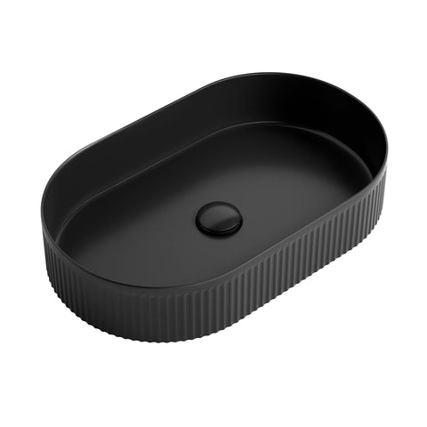 Kensington Above Counter Basin 560x350mm Matte Black