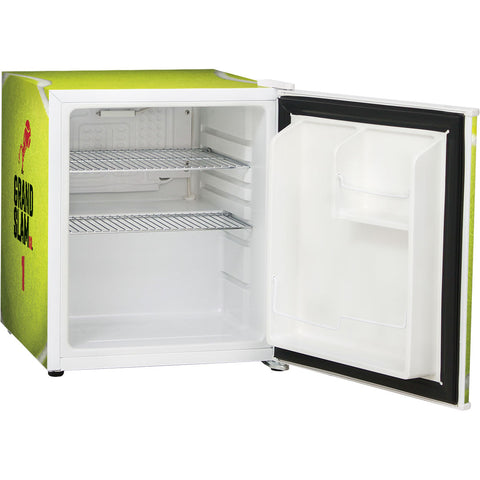 Retro Tennis Ball Vintage Mini Bar Fridge With Opener - Add Your Own Name - Model BC46W-TENNIS