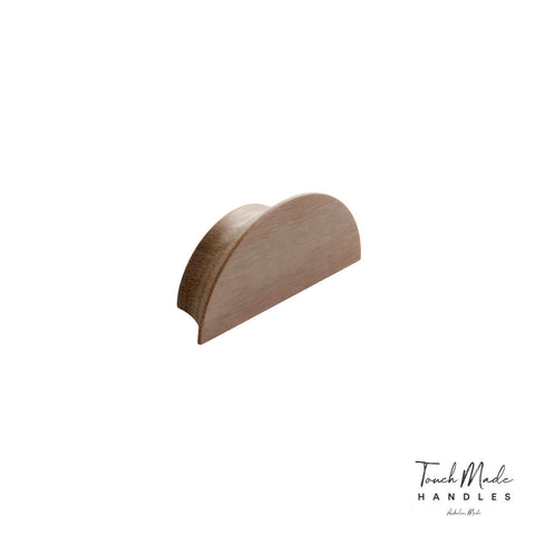 Hand Crafted Timber Half Moon Handles