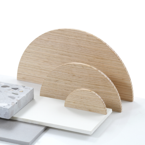 Hand Crafted Timber Half Moon Handles