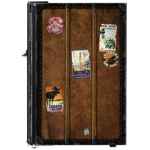 Funky Travel Case Design Retro Mini Bar Fridge 70 Litre Schmick Brand With Opener - Model BC70B-TRAVEL