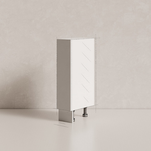Floor Cabinet Shallow – Single Door – Left Hinge