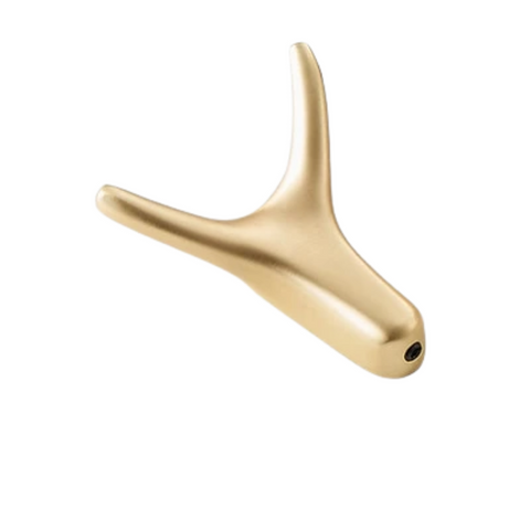 Deer Shaped Hook | Satin Brass (Set of 3)