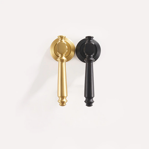 Brooks Solid Brass Door Lever | Gold