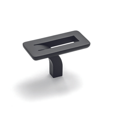 H2355 Cabinetry Knob Handles, 3 colours The H2355 Knob Handles features a unique, distinctive, and elegant Design. An innovative design that turn furniture into icons. Finish: Matt Black Brushed Nickel plated. Gold colored brushed. Dimensions: 52mm x 31mm