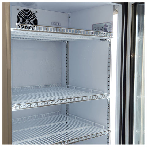 Vodka Cruiser Branded Design - Upright Quiet Running Glass Door Bar Fridge - Model SC372W-VC