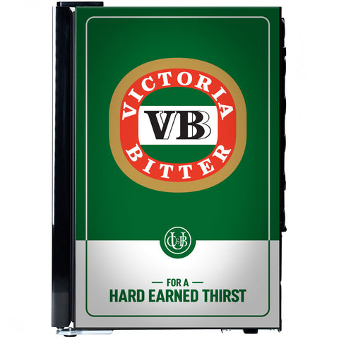 VB Original Branded Glass Door Bar Fridge With Cool Frosted Door Logo - Model SC70-B-VB-V2