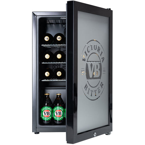 VB Branded Glass Door Bar Fridge With Cool Frosted Door Logo - Model SC70-B-VB-V1