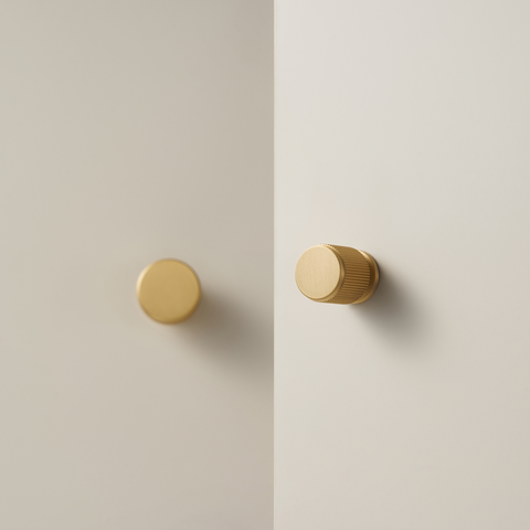 Vexel Solid Brass Knob | Gold