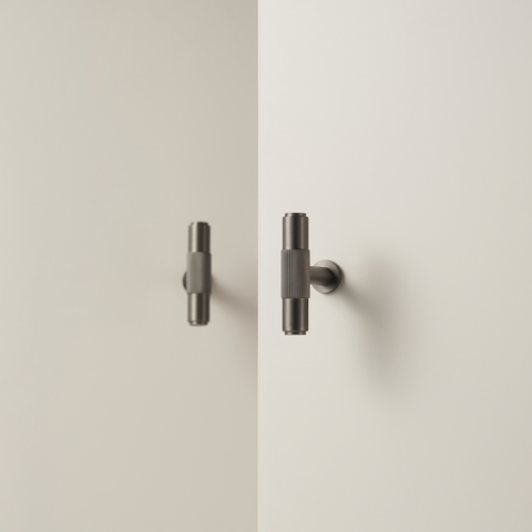 Vexel Solid Brass Handle | Gunmetal