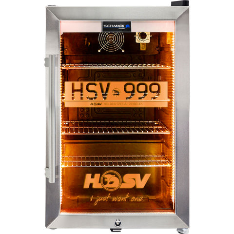 HSV GTSR W1 branded bar fridge, Great gift idea! Add You Own Number Plate To Door! - Model SC70-SS-GTSR-W1