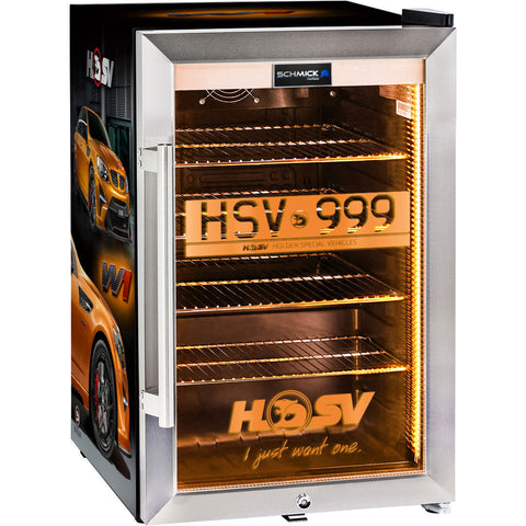 HSV GTSR W1 branded bar fridge, Great gift idea! Add You Own Number Plate To Door! - Model SC70-SS-GTSR-W1