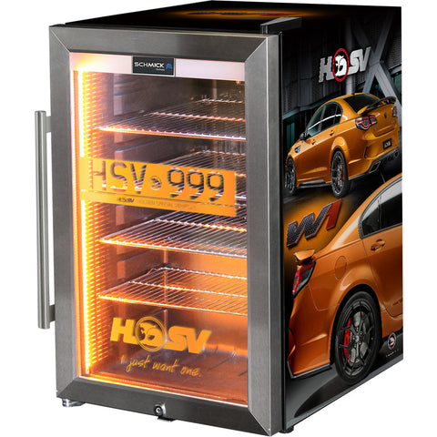 HSV GTSR W1 branded bar fridge, Great gift idea! Add You Own Number Plate To Door! - Model SC70-SS-GTSR-W1