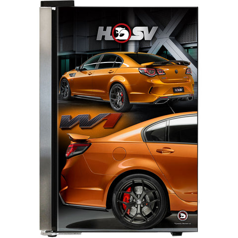 HSV GTSR W1 branded bar fridge, Great gift idea! Add You Own Number Plate To Door! - Model SC70-SS-GTSR-W1