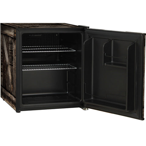 Cool Wooden Crate Design Mini Bar Fridge - A Great Gift Idea - Model BC46B-CRATE