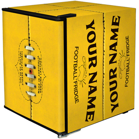 Footy Design Vintage Mini Bar Fridge - Add Your Own Name - Model BC46B2-FOOTY-V2