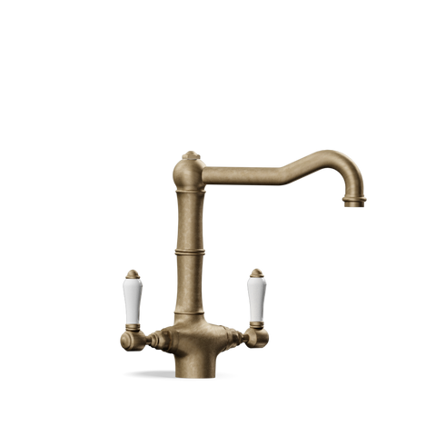 Two-Handle Kitchen Tap — Swivel Spout | Puglia Discover the Two-Handle Kitchen Tap — Swivel Spout | Puglia, a handcrafted Italian mixer that enhances your kitchen with elegance.