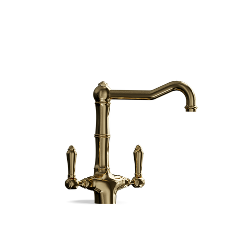 Two-Handle Kitchen Tap — Swivel Spout | Puglia Discover the Two-Handle Kitchen Tap — Swivel Spout | Puglia, a handcrafted Italian mixer that enhances your kitchen with elegance.