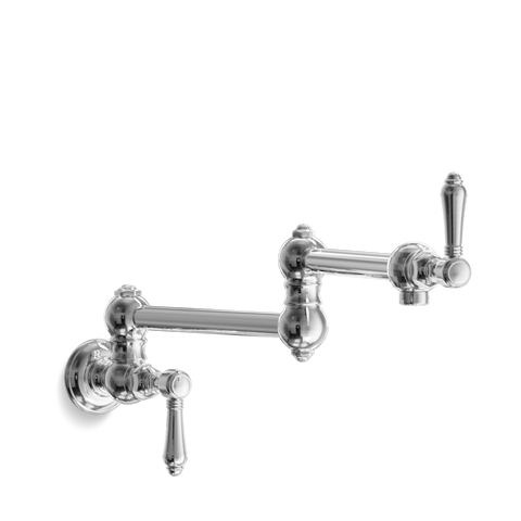 Wall-Mounted Kitchen Tap — Two-Handle, Swivel Spout | Toscana Muro Introducing the Wall-Mounted Kitchen Tap — Two-Handle, Swivel Spout | Toscana Muro, a blend of Italian elegance and functionality for your kitchen.