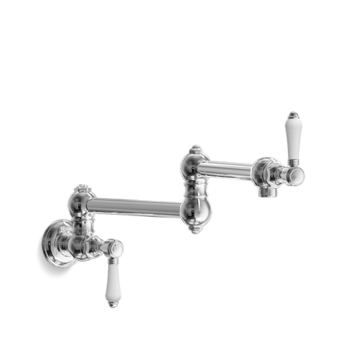 Wall-Mounted Kitchen Tap — Two-Handle, Swivel Spout | Toscana Muro Introducing the Wall-Mounted Kitchen Tap — Two-Handle, Swivel Spout | Toscana Muro, a blend of Italian elegance and functionality for your kitchen.