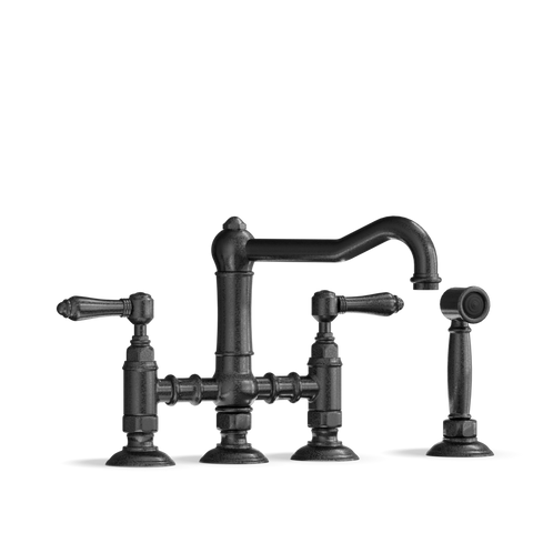 Bridge Kitchen Tap with Side Spray — Swivel Spout | Umbria Shop the Bridge Kitchen Tap with Side Spray — Swivel Spout | Umbria for vintage elegance and modern comfort in your kitchen.
