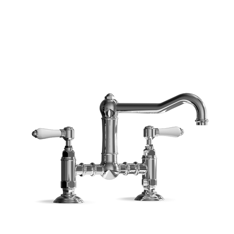 Bridge Kitchen Tap Swivel Spout Umbria Explore the Bridge Kitchen Tap Swivel Spout Umbria, a handcrafted Italian design offering timeless elegance for your kitchen.