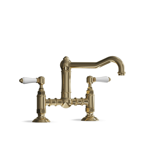 Bridge Kitchen Tap Swivel Spout Umbria Explore the Bridge Kitchen Tap Swivel Spout Umbria, a handcrafted Italian design offering timeless elegance for your kitchen.