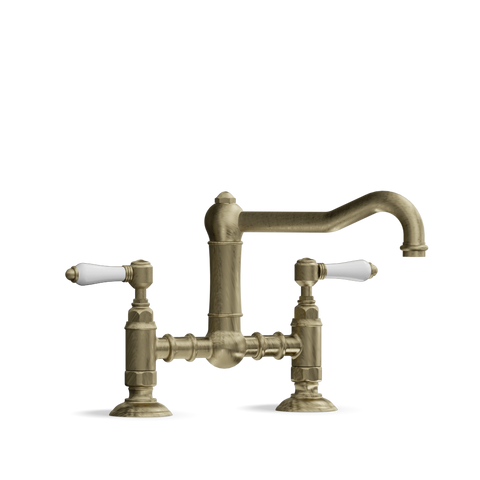 Bridge Kitchen Tap Swivel Spout Umbria Explore the Bridge Kitchen Tap Swivel Spout Umbria, a handcrafted Italian design offering timeless elegance for your kitchen.