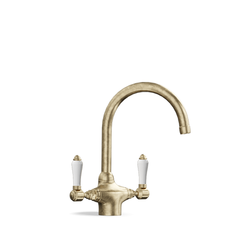 Two-Handle Kitchen Tap — Swivel Spout | Sassari Discover the Two-Handle Kitchen Tap — Swivel Spout | Sassari, a blend of tradition and style, crafted in Italy with enduring quality.