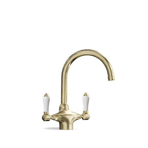 Two-Handle Kitchen Tap — Swivel Spout | Sassari Discover the Two-Handle Kitchen Tap — Swivel Spout | Sassari, a blend of tradition and style, crafted in Italy with enduring quality.