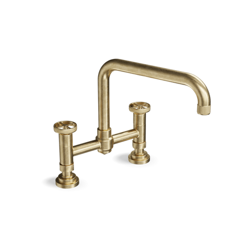 Bridge Kitchen Tap — Two-Hole, Swivel Spout | Industriale
