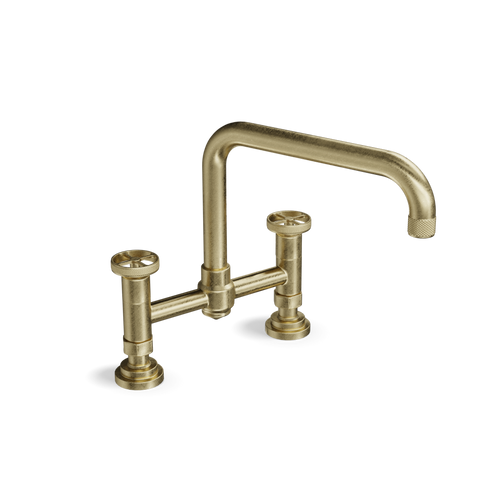 Bridge Kitchen Tap — Two-Hole, Swivel Spout | Industriale