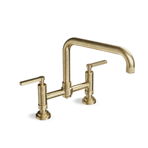 Bridge Kitchen Tap — Two-Hole, Swivel Spout | Industriale