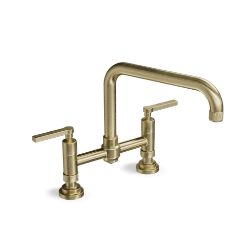 Bridge Kitchen Tap — Two-Hole, Swivel Spout | Industriale