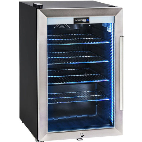 AAA Schmick Tropical Triple Glazed Outdoor Alfresco Glass Door Bar Fridge 70 Litre - Model HUS-SC70L-SS