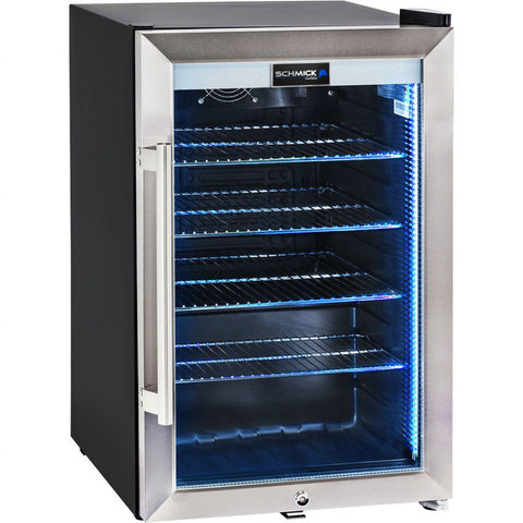 AAA Schmick Tropical Triple Glazed Outdoor Glass Bar Fridge 70 Litre - Model HUS-SC70-SS