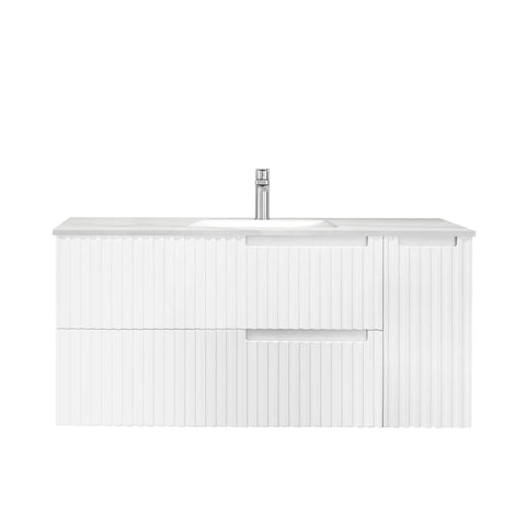 Vanity NOOSA Wall Hung 1200mm Matte White
