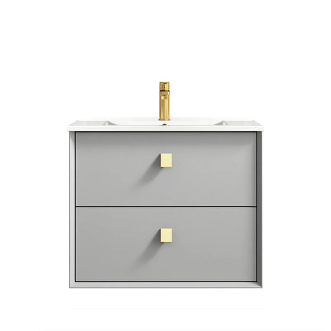BOSTON Wall Hung Vanity 600mm Light Grey-Clearance