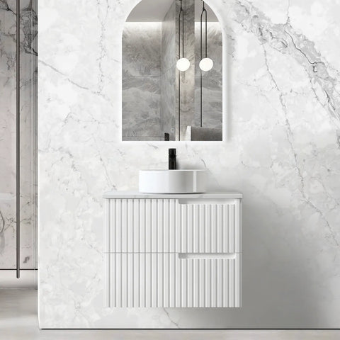 Vanity NOOSA Wall Hung 750mm Matte White