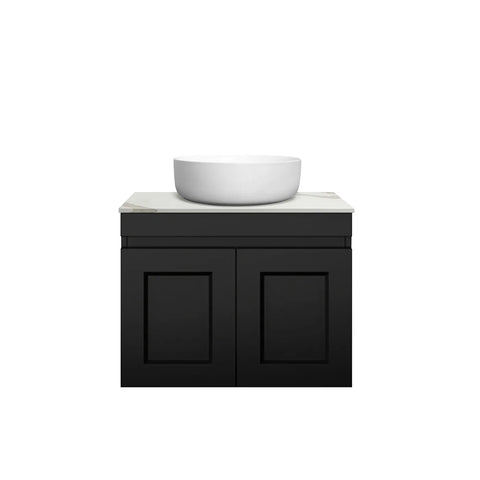 HAMPTON Mark II Wall Hung Vanity 600mm Satin Black