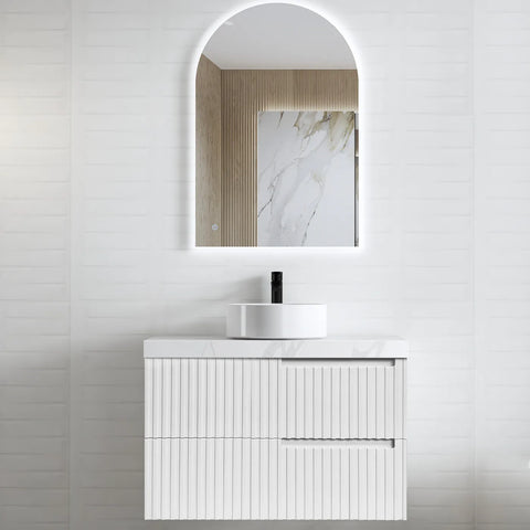 Vanity NOOSA Wall Hung 900mm Matte White