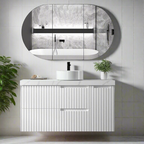 Vanity NOOSA Wall Hung 1200mm Matte White
