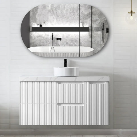 Vanity NOOSA Wall Hung 1200mm Matte White