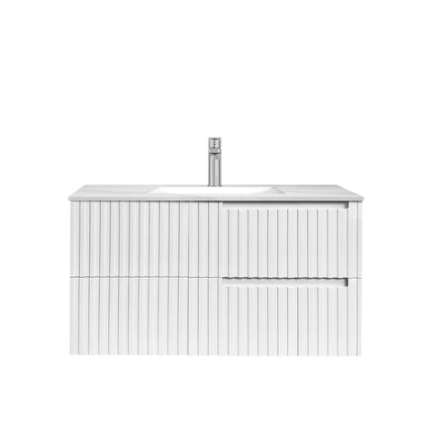 Vanity NOOSA Wall Hung 900mm Matte White