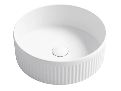 OXFORD Gloss White Basin 395mm (Round: 395x395x125)